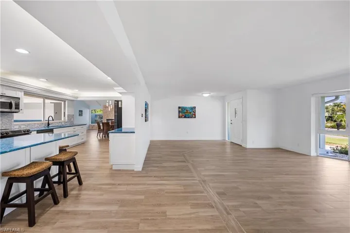 Unfurnished room with light wood finished floors