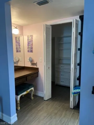 Bathroom featuring hardwood / wood-style flooring