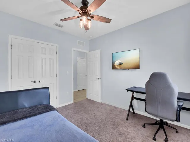 Spacious interior laundry
