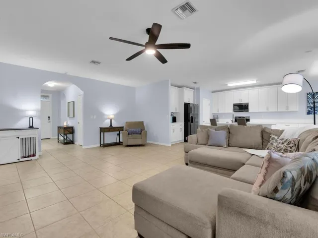 Large primary suite with LVP flooring