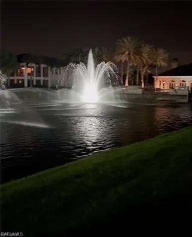 fountains at night.