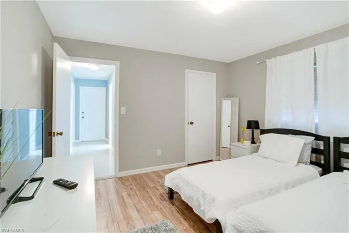 Bedroom featuring light hardwood / wood-style flooring