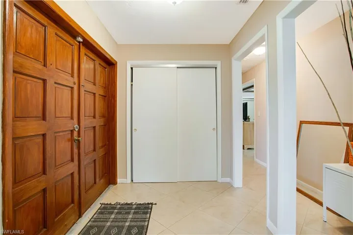 View of tiled entrance foyer