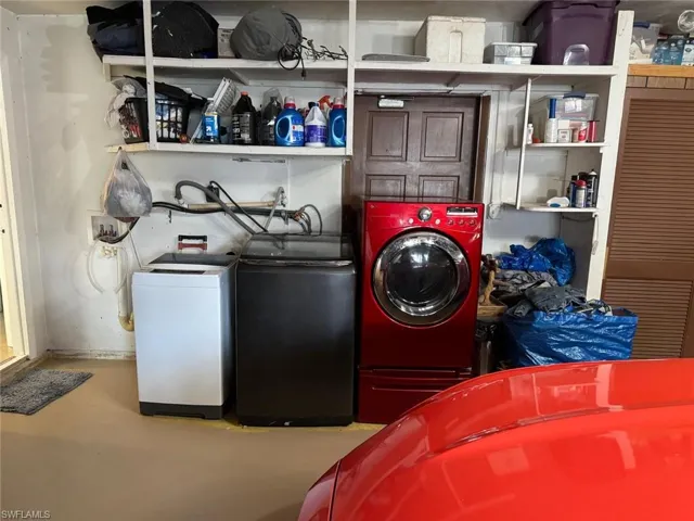 Laundry room with washer and dryer
