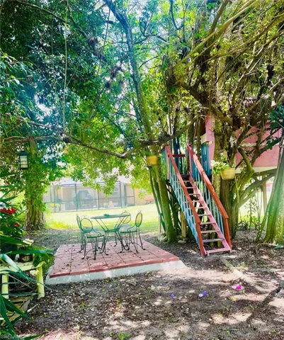View of yard with a patio