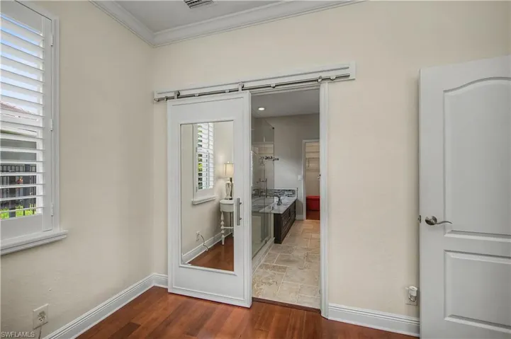 Barn Door to Primary Bath