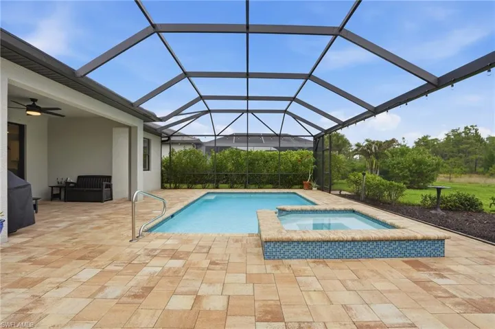 Custom pool and spa
