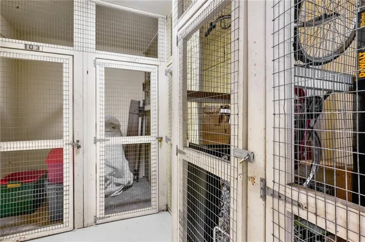locked storage on each for per unit