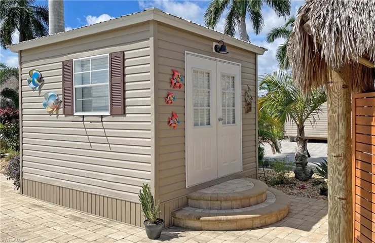 View of outbuilding