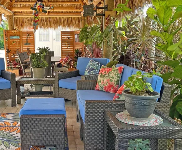 View of patio featuring an outdoor living space