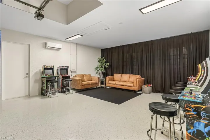 Game Room in garage, climate controlled.