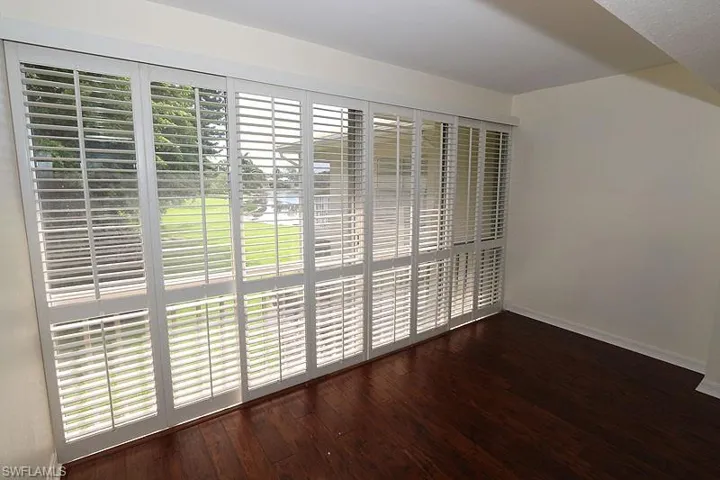 Detailed view of wood finished floors