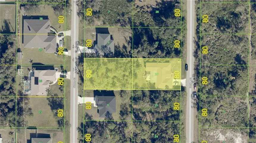 Parcel Map. Illustrating the property boundaries and dimensions
