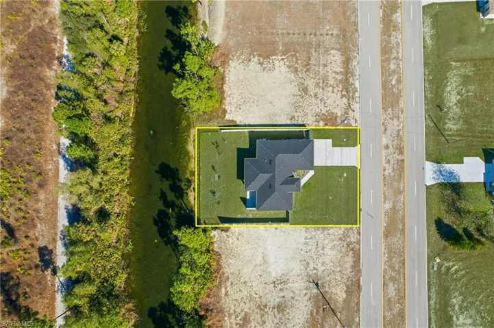 View of property location with property parcel outlined