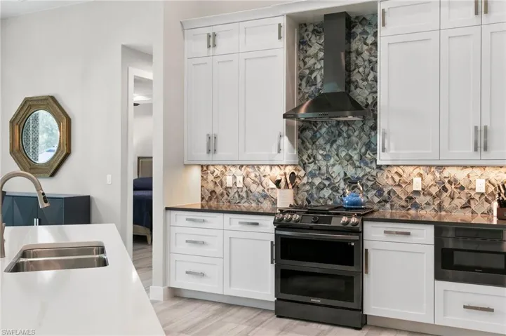 Ample cabinet storage