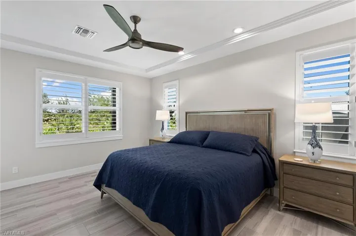 Measures 13' by 19 with tray ceiling