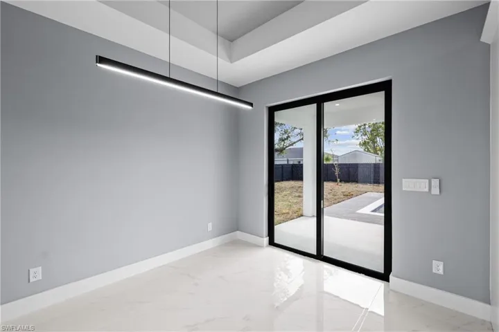 View of spare room