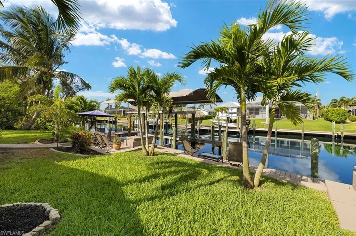 Backyard with Gulf Access
