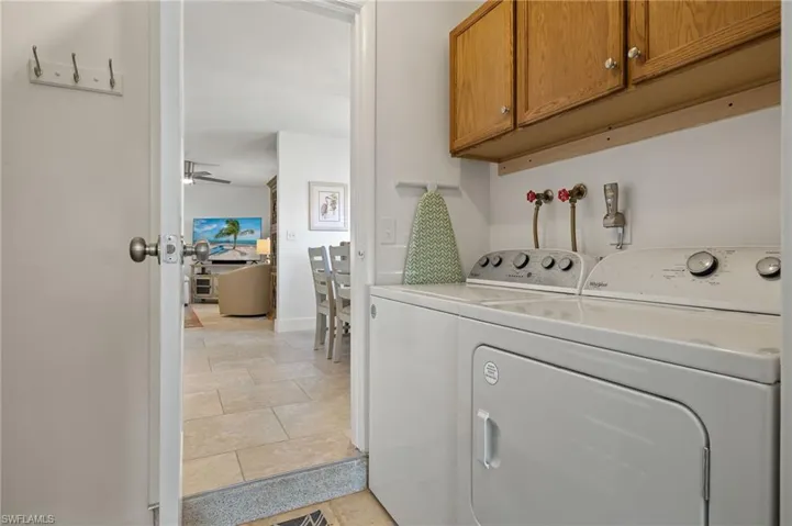 Indoor Laundry with extra storage