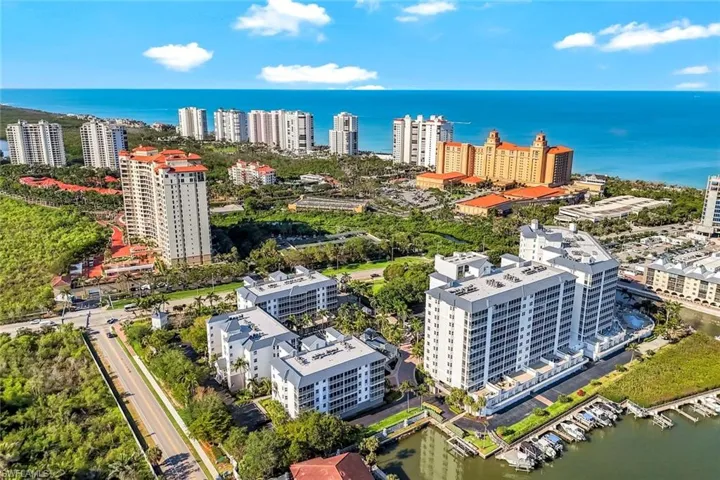 View of urban area featuring a nearby body of water