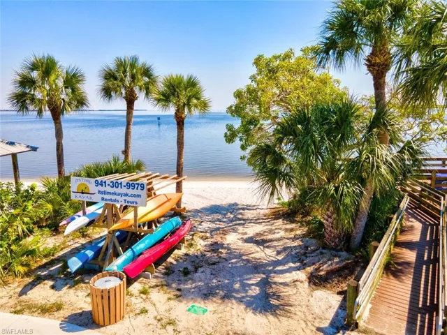 Water view with local beach