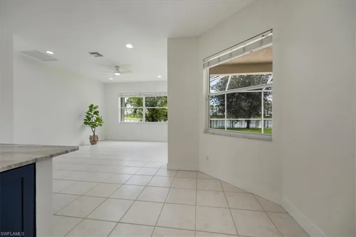 Kitchen nook for table and wired for pendant light
