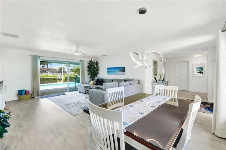 Abundant light from east to west make for bright cheery interior.