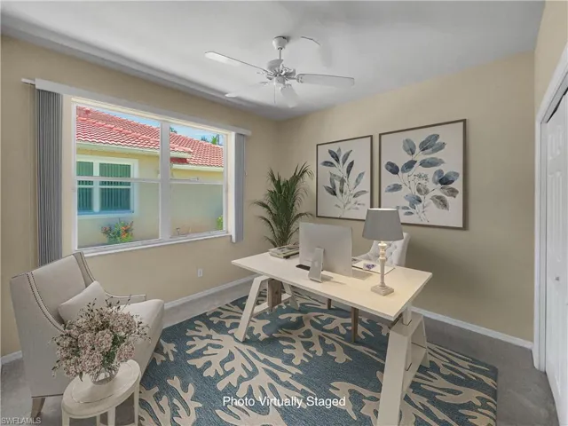 Virtually Staged Den/3rd Bedroom