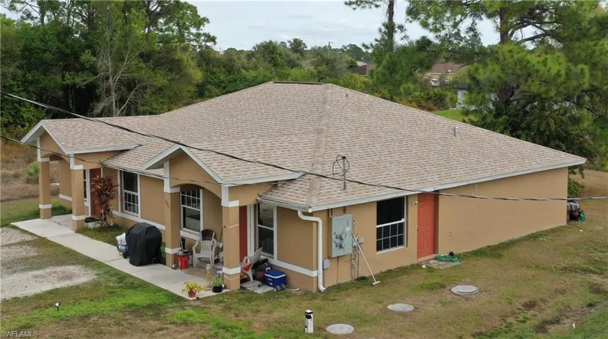 Aerial view of subject property