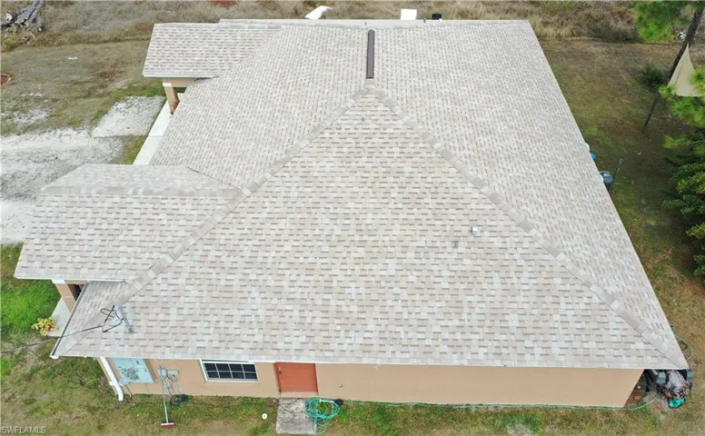 View from above of property