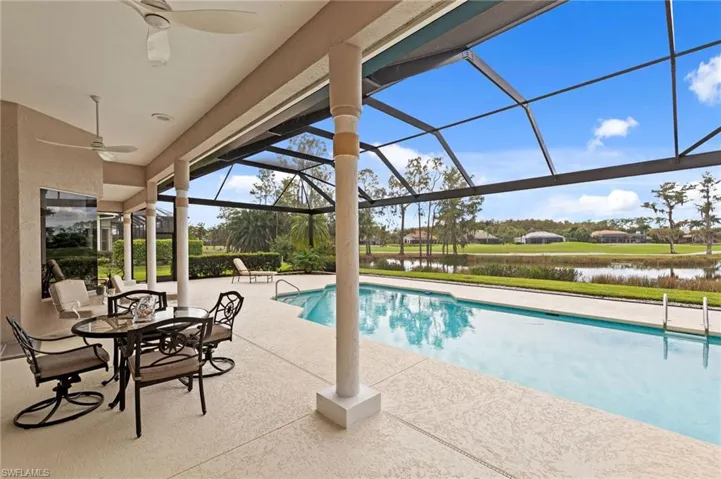 Large covered seating area