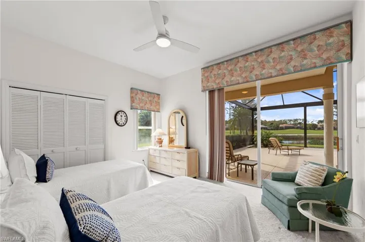 bedroom 3 with lanai access
