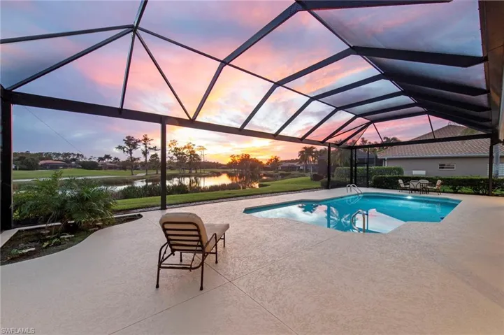 Sunset on the lanai