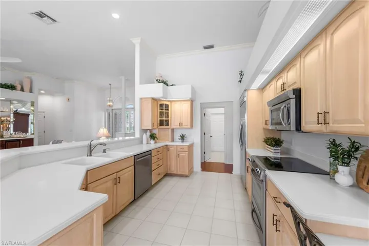 Lots of counter space for cooking or entertaining