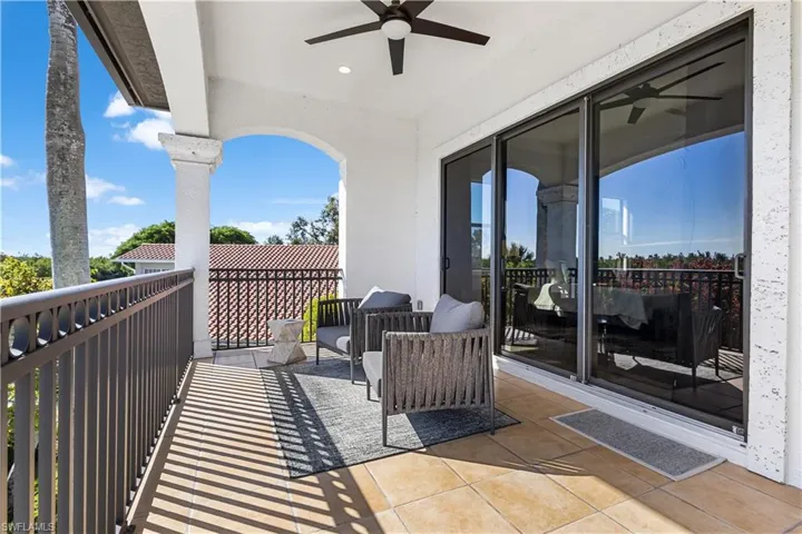 Balcony stretches the length of the second floor with amazing water views!
