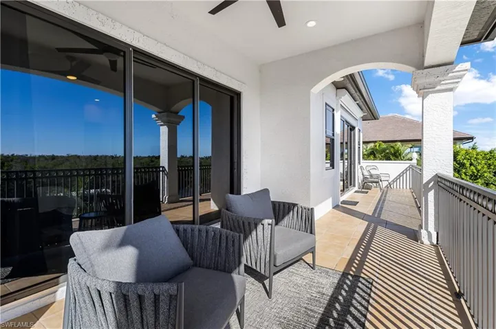 Balcony stretches the length of the second floor with amazing water views!