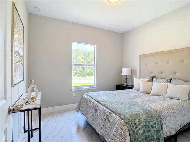 View of tiled bedroom