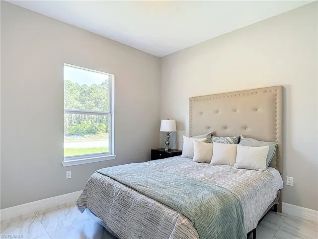View of tiled bedroom