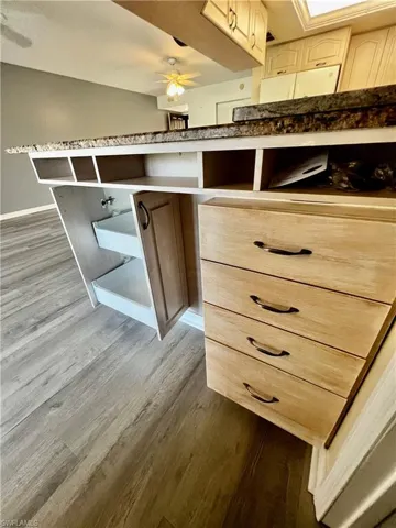 Custom cabinets.
