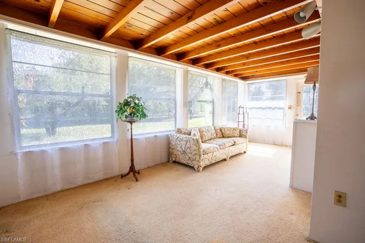 Open airy and air-conditioned Florida Room.
