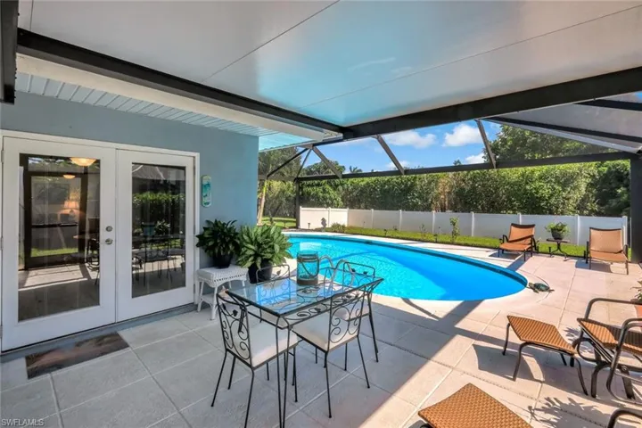 French Doors lead out to the outdoor lanai