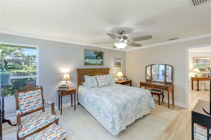 Primary bedroom with ensuite.  This primary bedroom is large enough for a King Size bed and dressers and sitting area