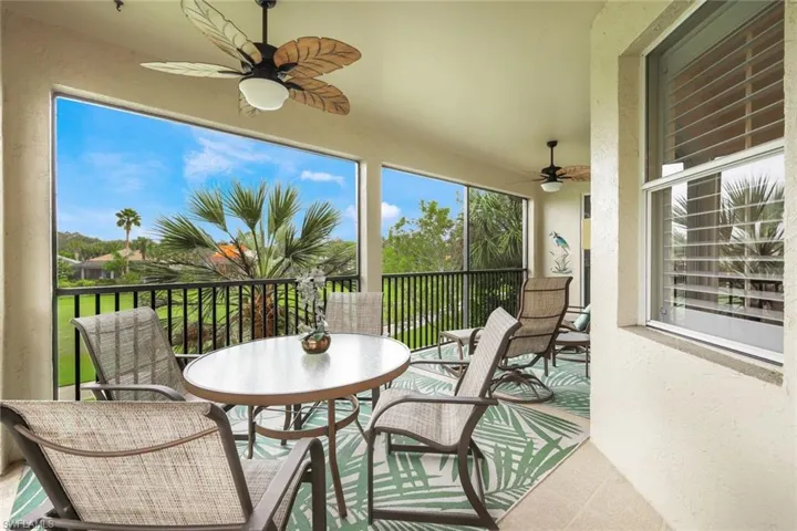 Enjoy Fabulous views of Hole #8 on the Lakes Course from the comfort of your wrap around Lanai