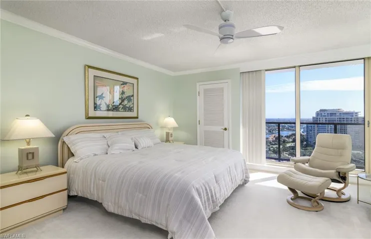 Primary Bedroom w/Venetian Bay Views