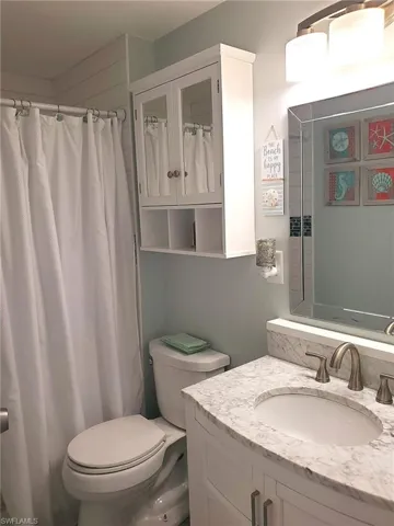Remodeled hall bath