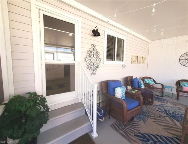 Welcoming entry from the kitchen to the breezeway.