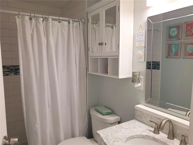 Hall bath with walk-in shower