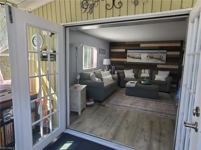 French doors leading to the Living room