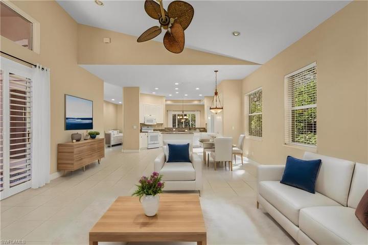 Staged Family Room and Kitchen
