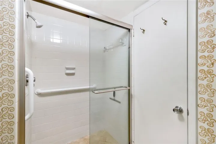 Primary bathroom shower.